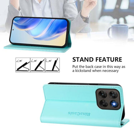 RC01 Dual-Folded Magnetic Suction RFID Leather Phone Case, For Motorola Moto G Max / G87 / G77 / G67, For Motorola Moto G47 / G37 Power 5G, For Motorola Edge 70 Pro 5G