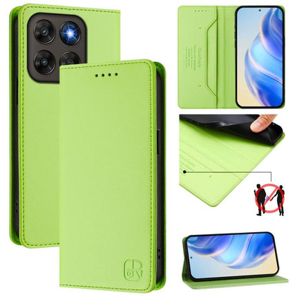 RC01 Dual-Folded Magnetic Suction RFID Leather Phone Case, For Motorola Moto G Max / G87 / G77 / G67, For Motorola Moto G47 / G37 Power 5G, For Motorola Edge 70 Pro 5G