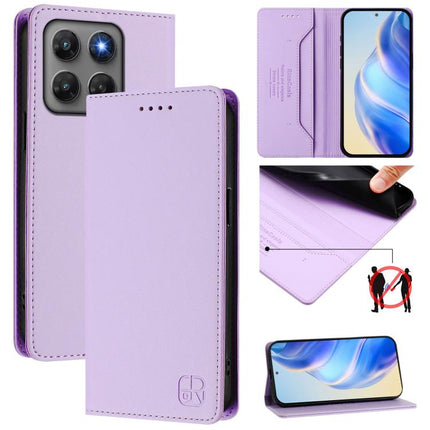 RC01 Dual-Folded Magnetic Suction RFID Leather Phone Case, For Motorola Moto G Max / G87 / G77 / G67, For Motorola Moto G47 / G37 Power 5G, For Motorola Edge 70 Pro 5G