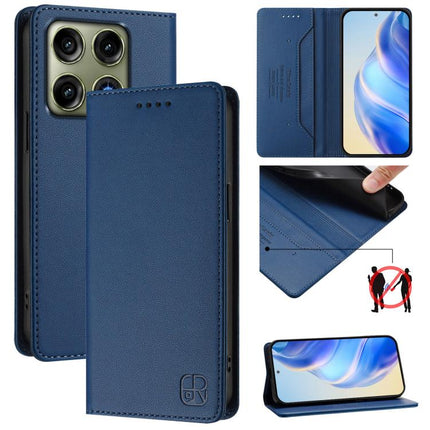 RC01 Dual-Folded Magnetic Suction RFID Leather Phone Case, For Motorola Moto G Max / G87 / G77 / G67, For Motorola Moto G47 / G37 Power 5G, For Motorola Edge 70 Pro 5G