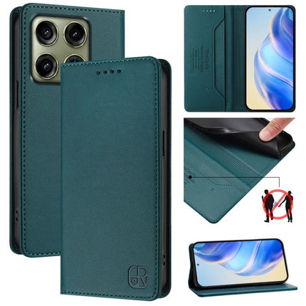 RC01 Dual-Folded Magnetic Suction RFID Leather Phone Case, For Motorola Moto G Max / G87 / G77 / G67, For Motorola Moto G47 / G37 Power 5G, For Motorola Edge 70 Pro 5G