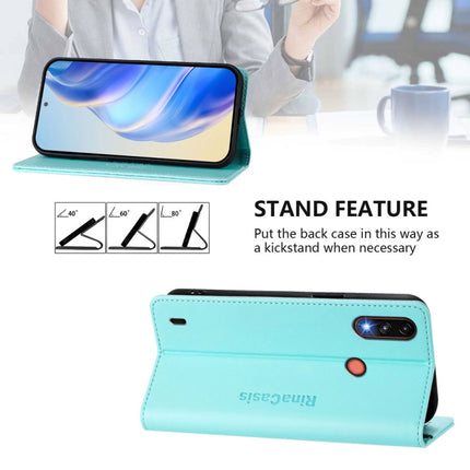 RC01 Dual-Folded Magnetic Suction RFID Leather Phone Case, For Motorola Moto E7 Power, For Motorola One 5G Ace, For Motorola Moto G Power 2021