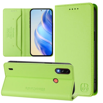 RC01 Dual-Folded Magnetic Suction RFID Leather Phone Case, For Motorola Moto E7 Power, For Motorola One 5G Ace, For Motorola Moto G Power 2021