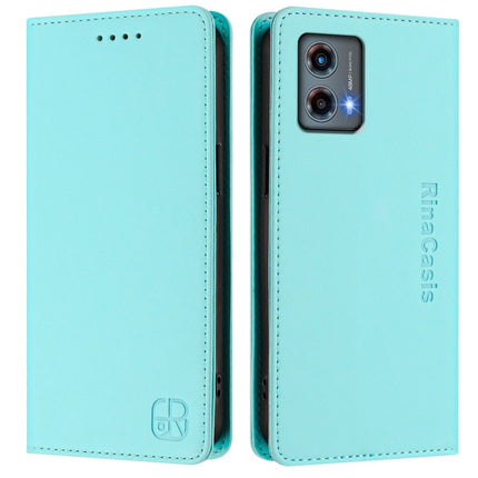 RC01 Dual-Folded Magnetic Suction RFID Leather Phone Case, For Motorola Moto G 5G 2023, For Motorola G Pure / Moto G Play 2023, For Motorola Moto G72