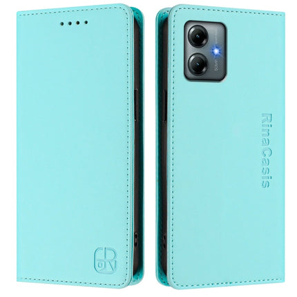 RC01 Dual-Folded Magnetic Suction RFID Leather Phone Case, For Motorola Moto G Play 2025 / G Power 2025, For Motorola ThinkPhone 25 / Edge 50 Neo, For Motorola Moto G75 5G