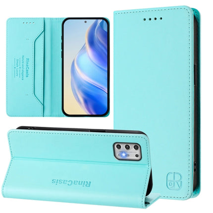 RC01 Dual-Folded Magnetic Suction RFID Leather Phone Case, For Motorola Moto G Play 2021, For Motorola Moto G Stylus 4G 2021