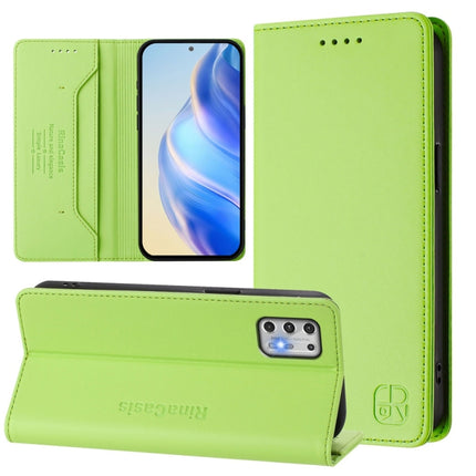 RC01 Dual-Folded Magnetic Suction RFID Leather Phone Case, For Motorola Moto G Play 2021, For Motorola Moto G Stylus 4G 2021