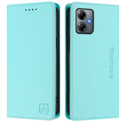 RC01 Dual-Folded Magnetic Suction RFID Leather Phone Case, For Motorola Moto G14 / G54 Brazil / EU, For Motorola Moto G Stylus 4G 2023, For Motorola Moto G Power 2023