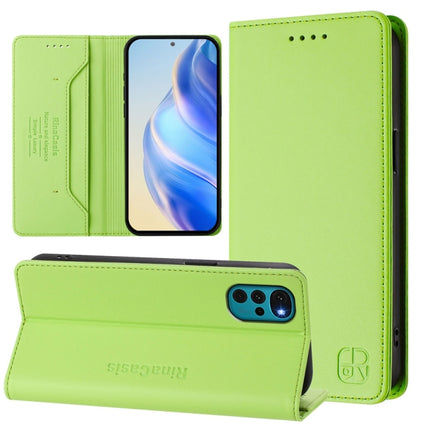 RC01 Dual-Folded Magnetic Suction RFID Leather Phone Case, For Motorola Moto E22 / Moto E22i, For Motorola Moto S30 Pro / Edge 30 Fusion, For Motorola Moto G22 / E32 / E32s