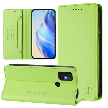RC01 Dual-Folded Magnetic Suction RFID Leather Phone Case, For Motorola Moto G Stylus 5G 2021, For Motorola Moto G60 / G40 Fusion, For Motorola Moto G30 / G20 / G10