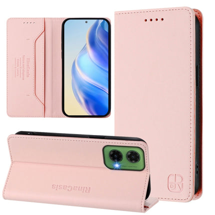 RC01 Dual-Folded Magnetic Suction RFID Leather Phone Case, For Motorola Moto G35, For Motorola Moto G55, For Motorola Moto G45 5G / G34 5G