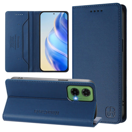 RC01 Dual-Folded Magnetic Suction RFID Leather Phone Case, For Motorola Moto G35, For Motorola Moto G55, For Motorola Moto G45 5G / G34 5G
