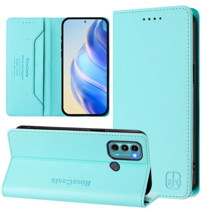 RC01 Dual-Folded Magnetic Suction RFID Leather Phone Case, For Motorola Moto G Stylus 5G 2021, For Motorola Moto G60 / G40 Fusion, For Motorola Moto G30 / G20 / G10