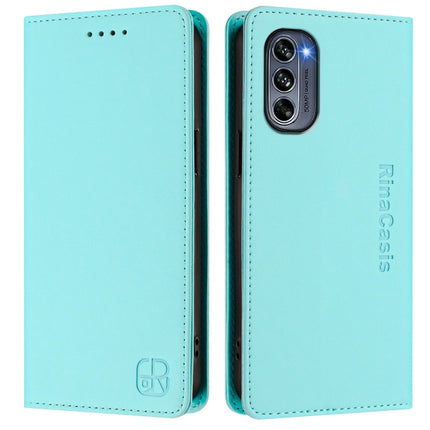 RC01 Dual-Folded Magnetic Suction RFID Leather Phone Case, For Motorola Moto G62 5G / Moto G62 India, For Motorola Moto X30 Pro / Edge 30 Ultra, For Motorola Moto G32