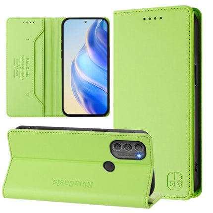 RC01 Dual-Folded Magnetic Suction RFID Leather Phone Case, For Motorola Moto G31 / G41, For Motorola Moto G Power 2022, For Motorola Moto G71 5G