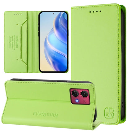 RC01 Dual-Folded Magnetic Suction RFID Leather Phone Case, For Motorola Moto G Stylus 5G 2024, For Motorola Moto G Power 5G 2024, For Motorola Moto G84