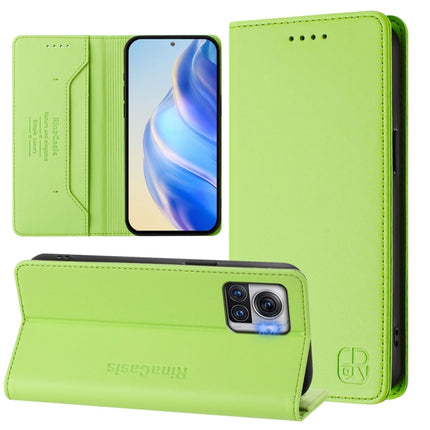 RC01 Dual-Folded Magnetic Suction RFID Leather Phone Case, For Motorola Moto G62 5G / Moto G62 India, For Motorola Moto X30 Pro / Edge 30 Ultra, For Motorola Moto G32