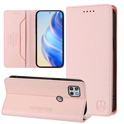 RC01 Dual-Folded Magnetic Suction RFID Leather Phone Case, For Motorola Moto E7 Power, For Motorola One 5G Ace, For Motorola Moto G Power 2021