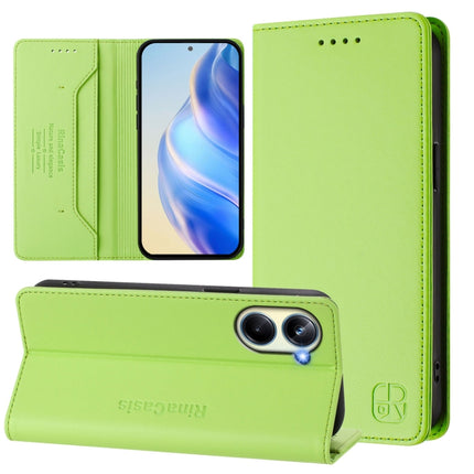 RC01 Dual-Folded Magnetic Suction RFID Leather Phone Case, For Realme 10 Pro 5G, For Realme 10 Pro+ 5G, For Realme 10 4G Global