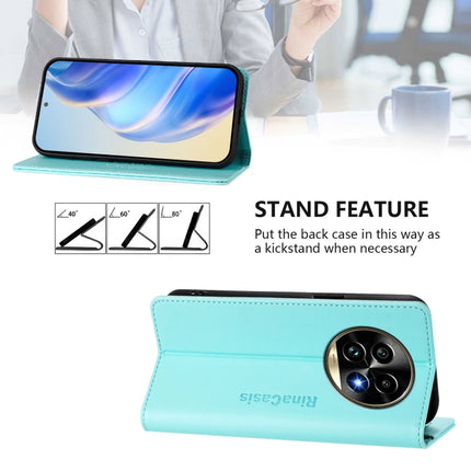 RC01 Dual-Folded Magnetic Suction RFID Leather Phone Case, For Realme 13 Pro / 13 Pro+ 5G, For Realme GT 6 5G / GT 6T 5G Global, For Realme C63 / C61 4G Global