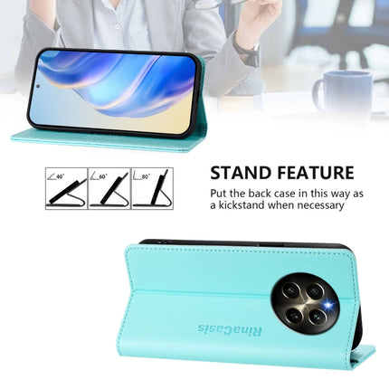RC01 Dual-Folded Magnetic Suction RFID Leather Phone Case, For Realme P1 Pro, For Realme 12+ 5G / Narzo 70 Pro 5G India, For Realme 12 5G Global