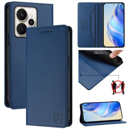 RC01 Dual-Folded Magnetic Suction RFID Leather Phone Case, For Realme C71 4G India, For Realme 15 5G / 15 Pro 5G, For Realme C71 4G Global