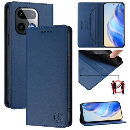 RC01 Dual-Folded Magnetic Suction RFID Leather Phone Case, For Realme Note 80 4G Global, For Realme 16 5G Global, For Realme 16 Pro+ 5G Global