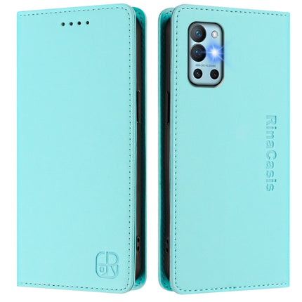 RC01 Dual-Folded Magnetic Suction RFID Leather Phone Case, For OnePlus 9R / OnePlus 8T, For OnePlus Nord CE 5G, For OnePlus Nord 2 5G