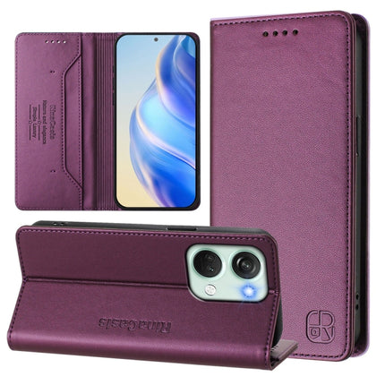 RC01 Dual-Folded Magnetic Suction RFID Leather Phone Case, For OnePlus Nord CE3, For OnePlus Nord CE 3 Lite / Nord N30, For OnePlus Nord 3 / OnePlus Ace 2V