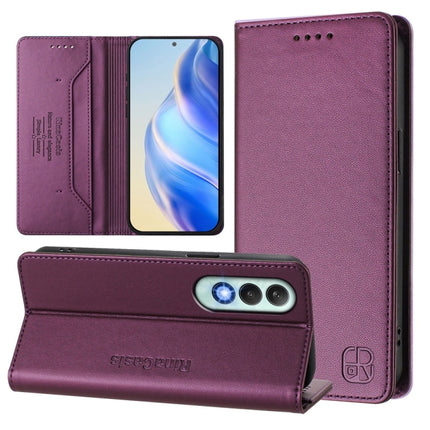 RC01 Dual-Folded Magnetic Suction RFID Leather Phone Case, For OnePlus Nord CE 2 Lite 5G / Nord 2 Lite, For OnePlus Nord CE4, For OnePlus Nord N30 SE