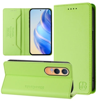 RC01 Dual-Folded Magnetic Suction RFID Leather Phone Case, For OnePlus Nord 4, For OnePlus Nord 4 5G Global, For OnePlus Nord CE4 Lite
