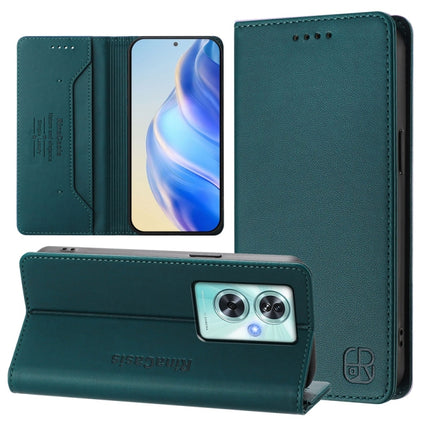 RC01 Dual-Folded Magnetic Suction RFID Leather Phone Case, For OnePlus Nord CE 2 Lite 5G / Nord 2 Lite, For OnePlus Nord CE4, For OnePlus Nord N30 SE