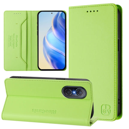 RC01 Dual-Folded Magnetic Suction RFID Leather Phone Case, For Honor 50 Lite, For Honor 50 Pro, For Honor 50 SE / Huawei nova 9 SE