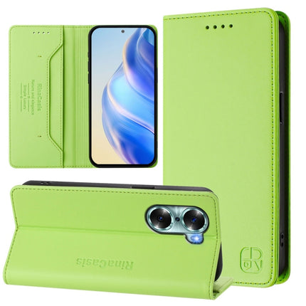 RC01 Dual-Folded Magnetic Suction RFID Leather Phone Case, For Honor 60 SE, For Honor 60 Pro, For Honor 60