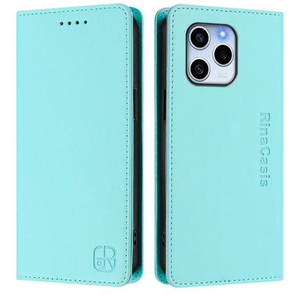 RC01 Dual-Folded Magnetic Suction RFID Leather Phone Case, For Honor 60 SE, For Honor 60 Pro, For Honor 60
