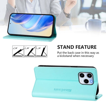 RC01 Dual-Folded Magnetic Suction RFID Leather Phone Case, For Honor 60 SE, For Honor 60 Pro, For Honor 60