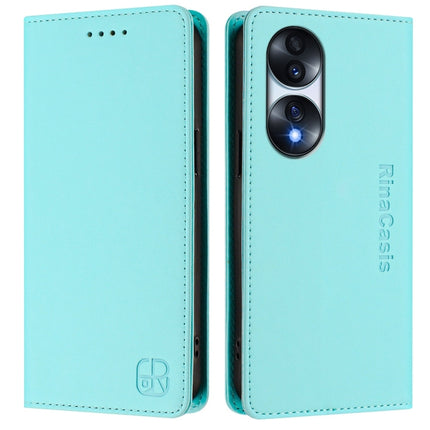 RC01 Dual-Folded Magnetic Suction RFID Leather Phone Case, For Honor 70 Pro, For Honor 70, For Honor X8 4G / X30i / Play6T Pro