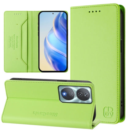 RC01 Dual-Folded Magnetic Suction RFID Leather Phone Case, For Honor 90 Smart / X7b 5G / 4G Global, For Honor Magic6 Pro Global, For Honor Magic6 Global