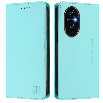 RC01 Dual-Folded Magnetic Suction RFID Leather Phone Case, For Honor 200 Pro, For Honor Play 50, For Honor 200 Lite Global