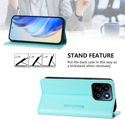 RC01 Dual-Folded Magnetic Suction RFID Leather Phone Case, For Honor 200 Smart Global / X7c 4G, For Honor X6b, For Honor 200