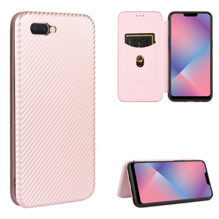 Carbon Fiber Texture Magnetic Horizontal Flip TPU + PC + PU Leather Case with Card Slot, For OPPO A5(AX5) / A3s / A12e, For OPPO A7(AX7) / A5s / AX5s / A12, For OPPO A8 / A31 (2020), For OPPO A9 (2020) / A11 / A11X / A5 (2020)