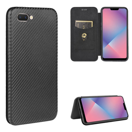 Carbon Fiber Texture Magnetic Horizontal Flip TPU + PC + PU Leather Case with Card Slot, For OPPO A5(AX5) / A3s / A12e, For OPPO A7(AX7) / A5s / AX5s / A12, For OPPO A8 / A31 (2020), For OPPO A9 (2020) / A11 / A11X / A5 (2020)
