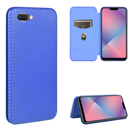 Carbon Fiber Texture Magnetic Horizontal Flip TPU + PC + PU Leather Case with Card Slot, For OPPO A5(AX5) / A3s / A12e, For OPPO A7(AX7) / A5s / AX5s / A12, For OPPO A8 / A31 (2020), For OPPO A9 (2020) / A11 / A11X / A5 (2020)