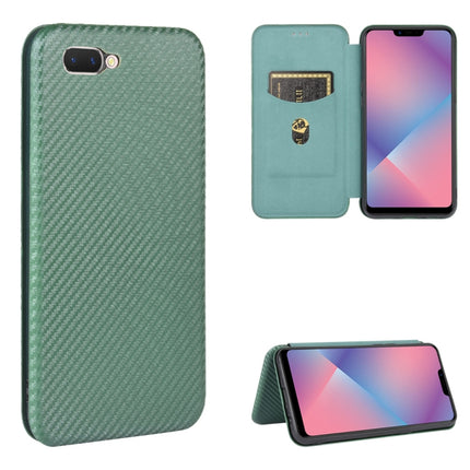 Carbon Fiber Texture Magnetic Horizontal Flip TPU + PC + PU Leather Case with Card Slot, For OPPO A5(AX5) / A3s / A12e, For OPPO A7(AX7) / A5s / AX5s / A12, For OPPO A8 / A31 (2020), For OPPO A9 (2020) / A11 / A11X / A5 (2020)