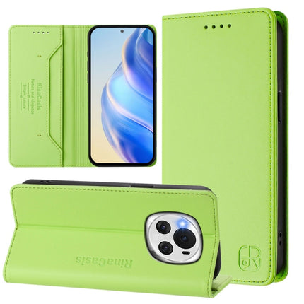 RC01 Dual-Folded Magnetic Suction RFID Leather Phone Case, For Honor 90 Smart / X7b 5G / 4G Global, For Honor Magic6 Pro Global, For Honor Magic6 Global