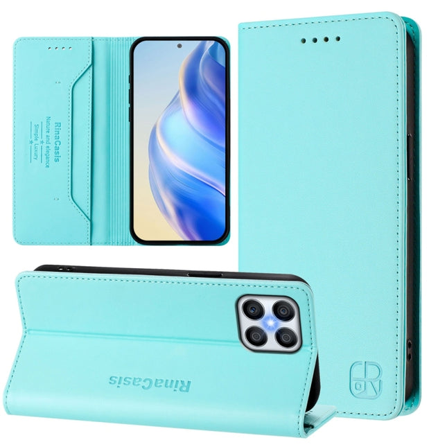 RC01 Dual-Folded Magnetic Suction RFID Leather Phone Case, For Honor 70 Pro, For Honor 70, For Honor X8 4G / X30i / Play6T Pro