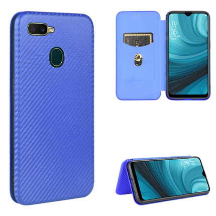 Carbon Fiber Texture Magnetic Horizontal Flip TPU + PC + PU Leather Case with Card Slot, For OPPO A5(AX5) / A3s / A12e, For OPPO A7(AX7) / A5s / AX5s / A12, For OPPO A8 / A31 (2020), For OPPO A9 (2020) / A11 / A11X / A5 (2020)