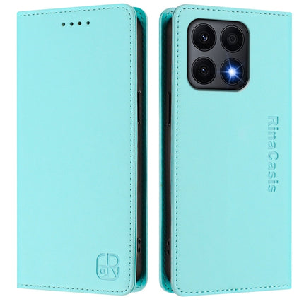 RC01 Dual-Folded Magnetic Suction RFID Leather Phone Case, For Honor X8a Global, For Honor X40 / X9a / Magic5 Lite, For Honor 80 GT
