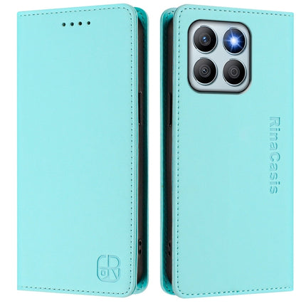 RC01 Dual-Folded Magnetic Suction RFID Leather Phone Case, For Honor X8b Global, For Honor X9b / Magic6 Lite 5G Global, For Honor X6a