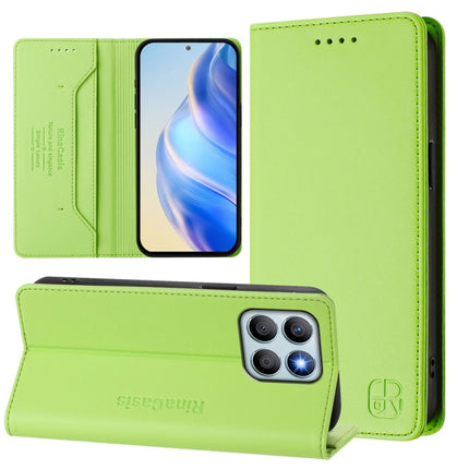 RC01 Dual-Folded Magnetic Suction RFID Leather Phone Case, For Honor X8b Global, For Honor X9b / Magic6 Lite 5G Global, For Honor X6a